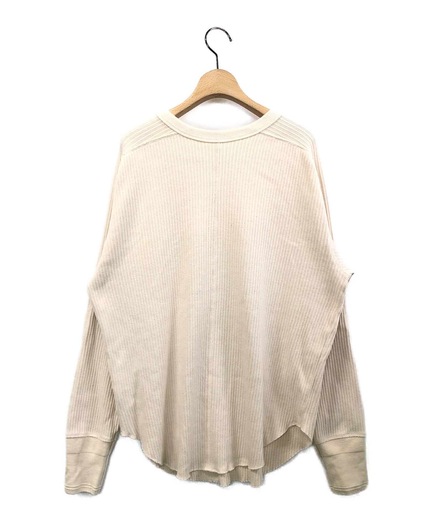 CLANE (クラネ) W FACE HEAVY RIB TOPS アイボリー サイズ:1