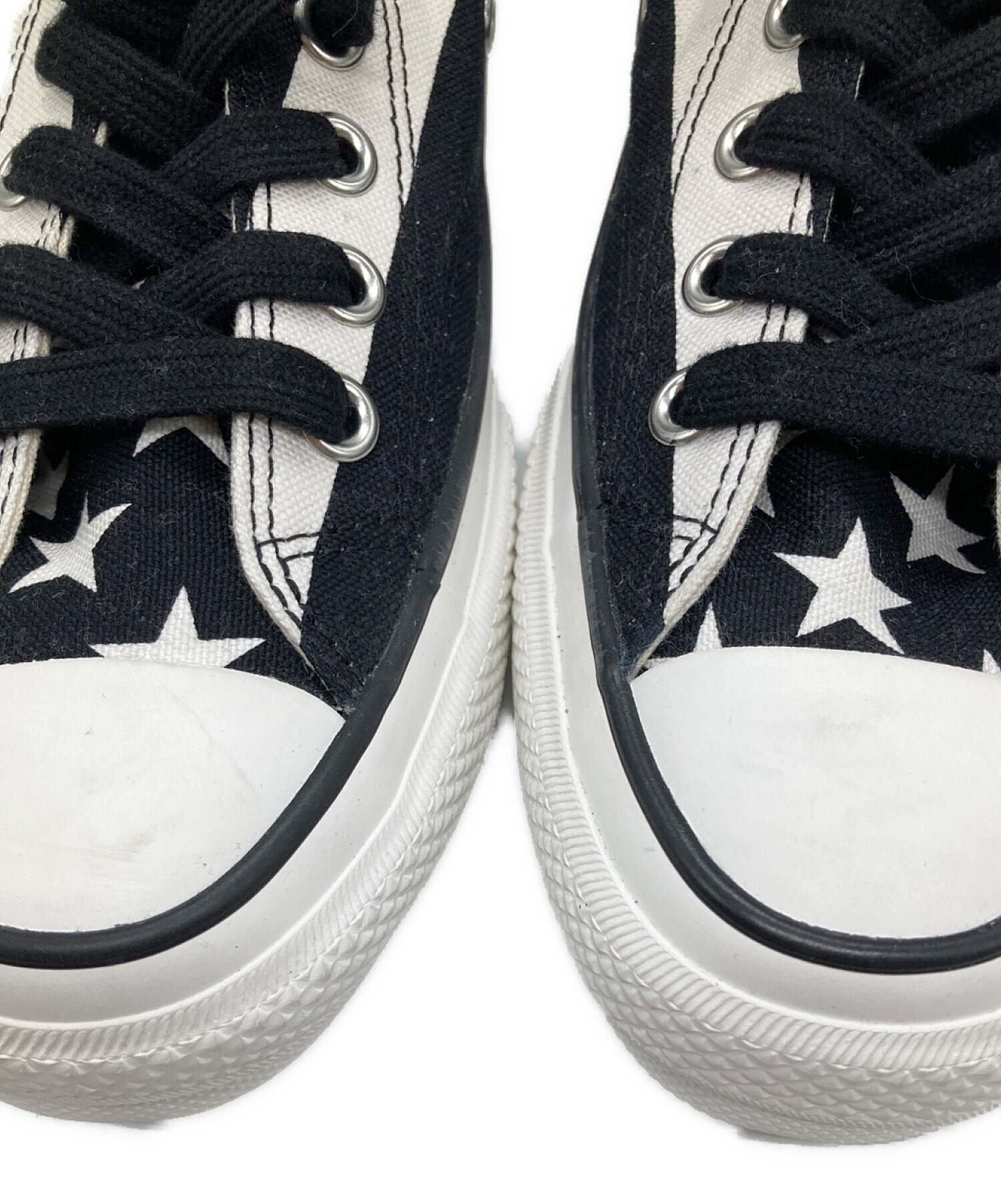 CONVERSE ADDICT (コンバース アディクト) CHUCK TAYLOR MATERIAL HI ホワイト×ブラック サイズ:24 未使用品