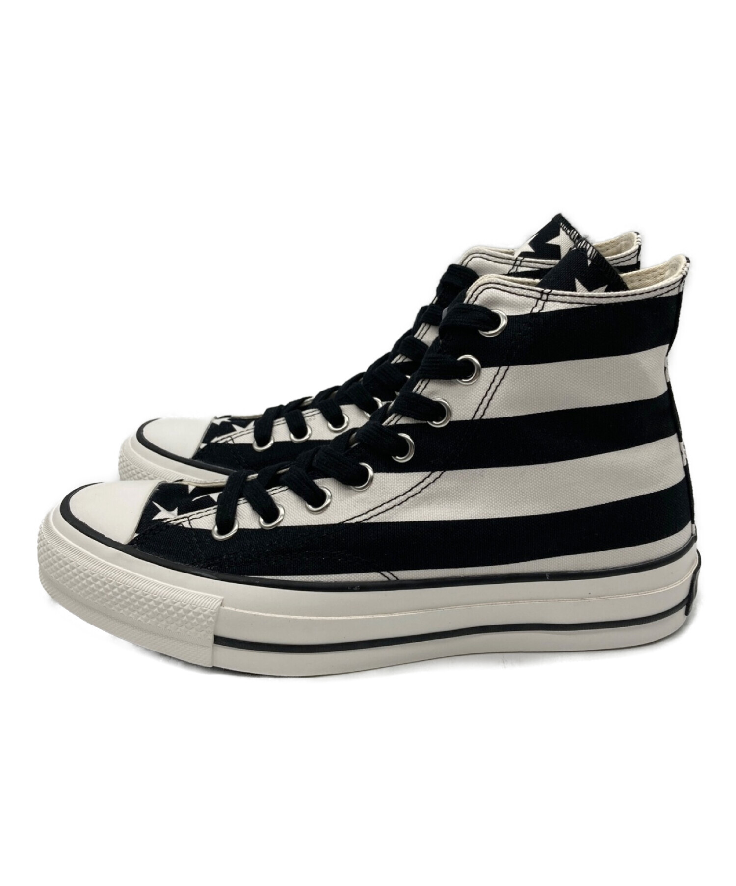 CONVERSE ADDICT (コンバース アディクト) CHUCK TAYLOR MATERIAL HI ホワイト×ブラック サイズ:24.5㎝