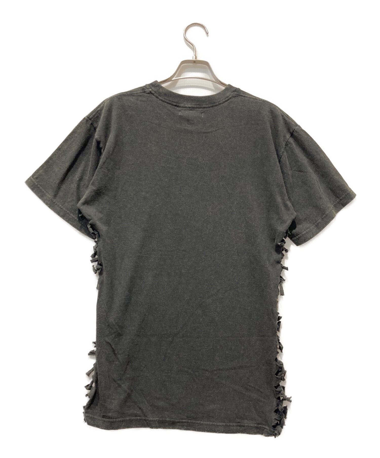 FUMIKA UCHIDA (フミカウチダ) OVERDYED SIDE SHIRRING TEE ブラック サイズ:M 未使用品