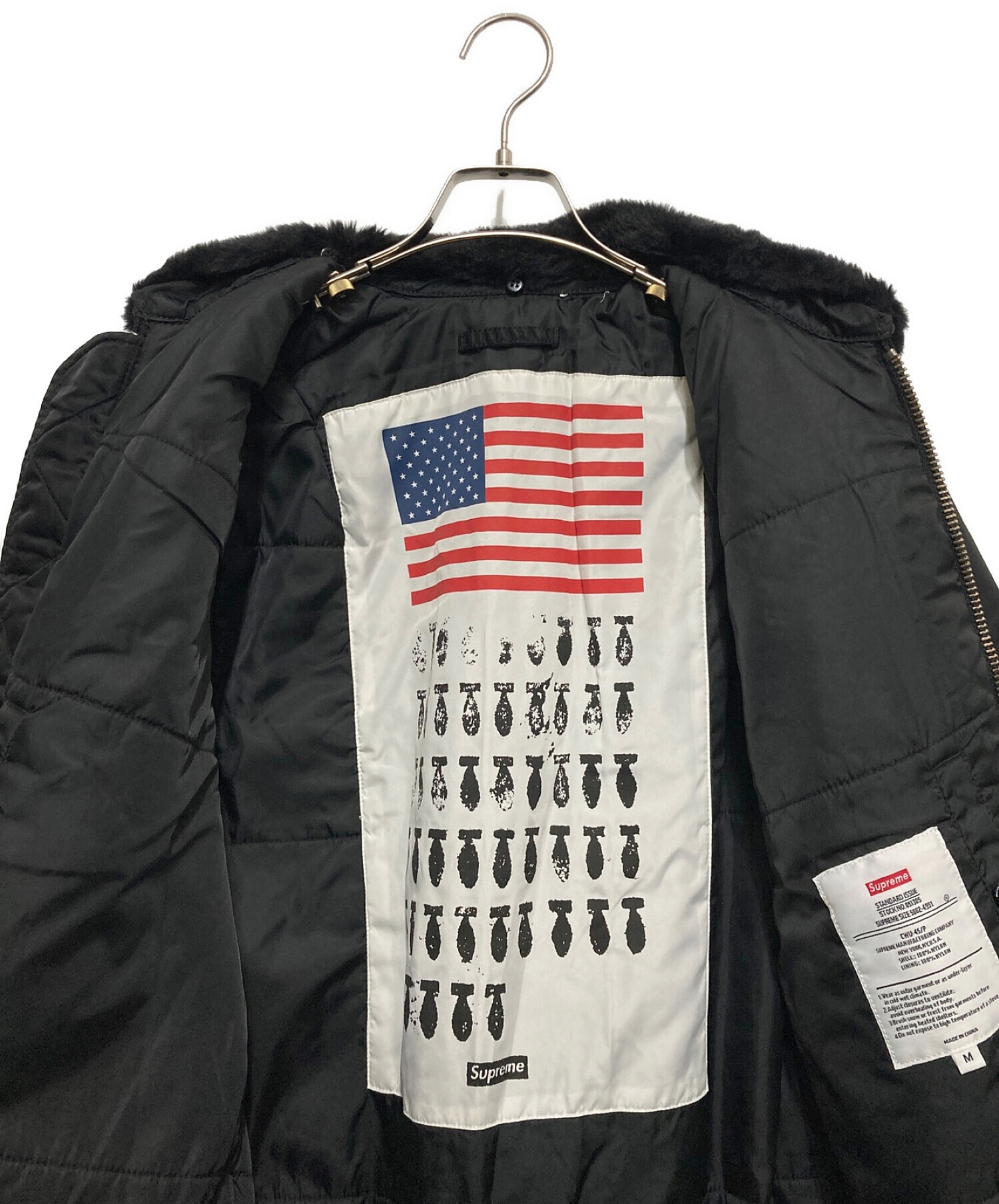 SUPREME (シュプリーム) CWU-45/P Tanker Jacket ブラック サイズ:Ⅿ