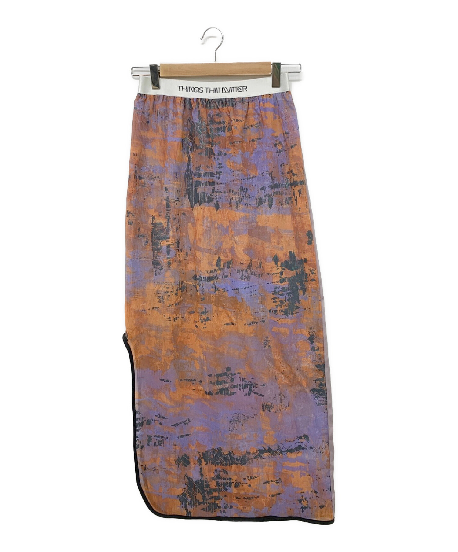 THINGS THAT MATTER (シングスザットマター) MEDITATIVE NARROW SKIRT ラベンダー サイズ:F