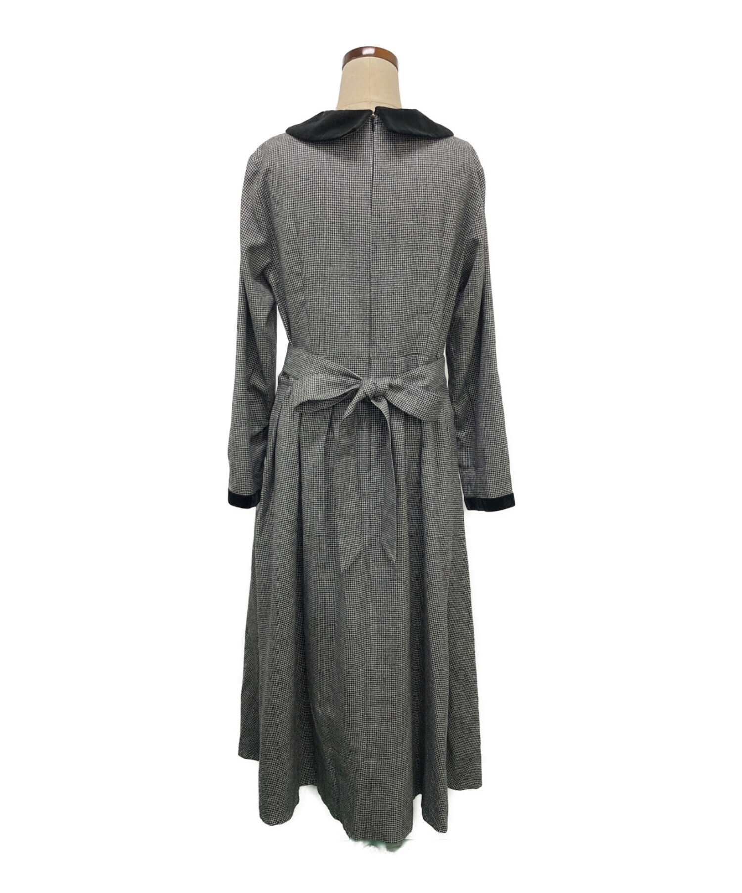 British wool velvet colette dress - ワンピース