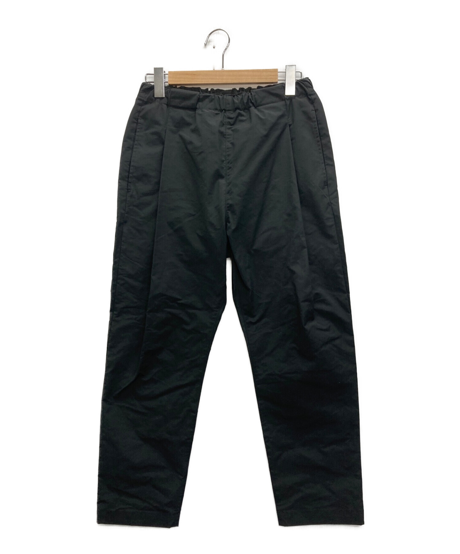 Name. (ネーム) COOTIE PRODUCTIONS (クーティープロダクション) Polyester Taffeta 1 Tuck Easy  Ankle Pants ブラック サイズ:S