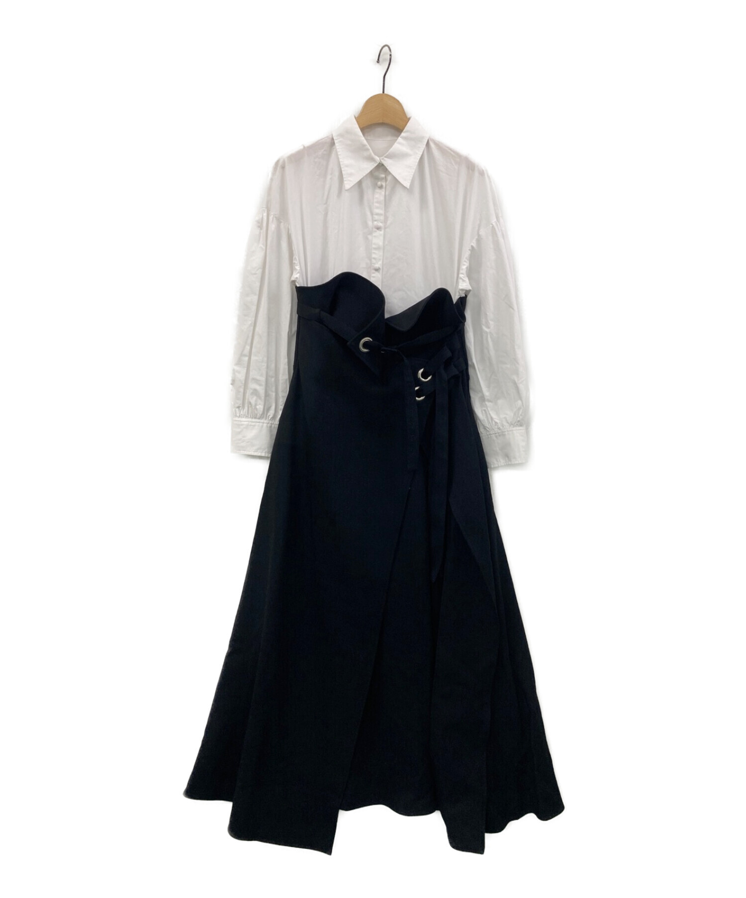 AMERI (アメリ) MILLEFEUILLE SHIRT DRESS ブラック サイズ:M