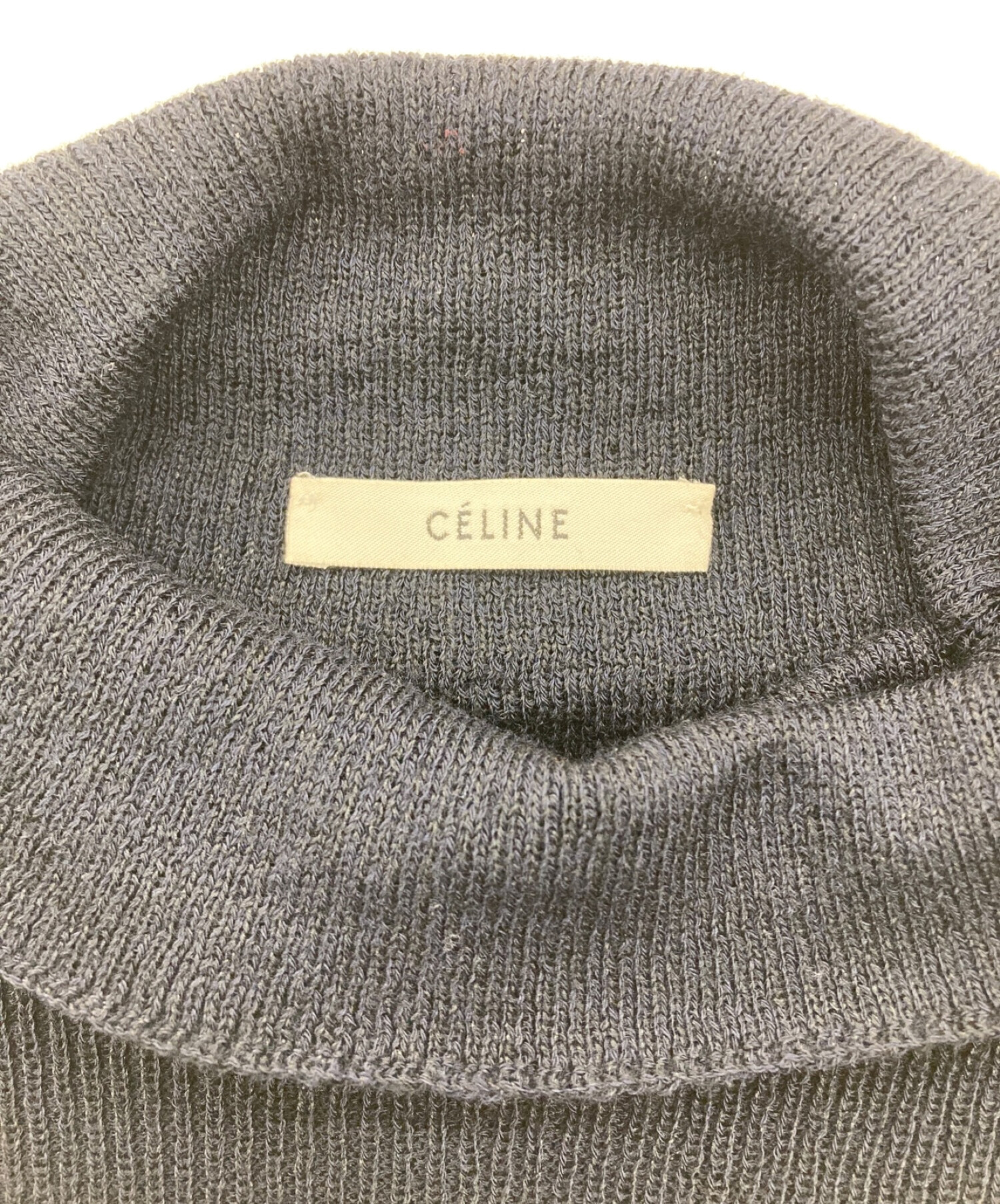 中古・古着通販】CELINE (セリーヌ) ノースリーブタートルネックニット