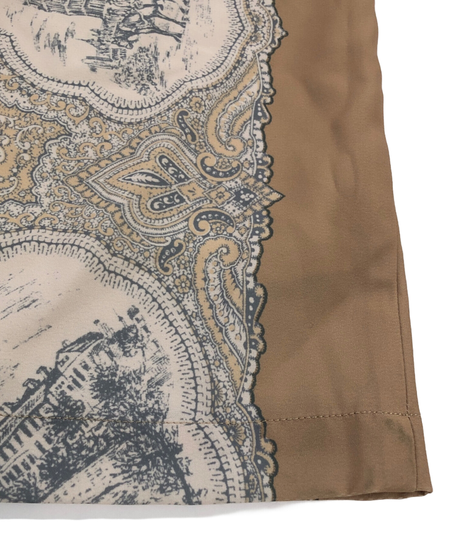 中古・古着通販】Ameri (アメリ) LANDSCAPE SCARF PANTS ランドスケープスカーフパンツ ベージュ  サイズ:S｜ブランド・古着通販 トレファク公式【TREFAC FASHION】スマホサイト