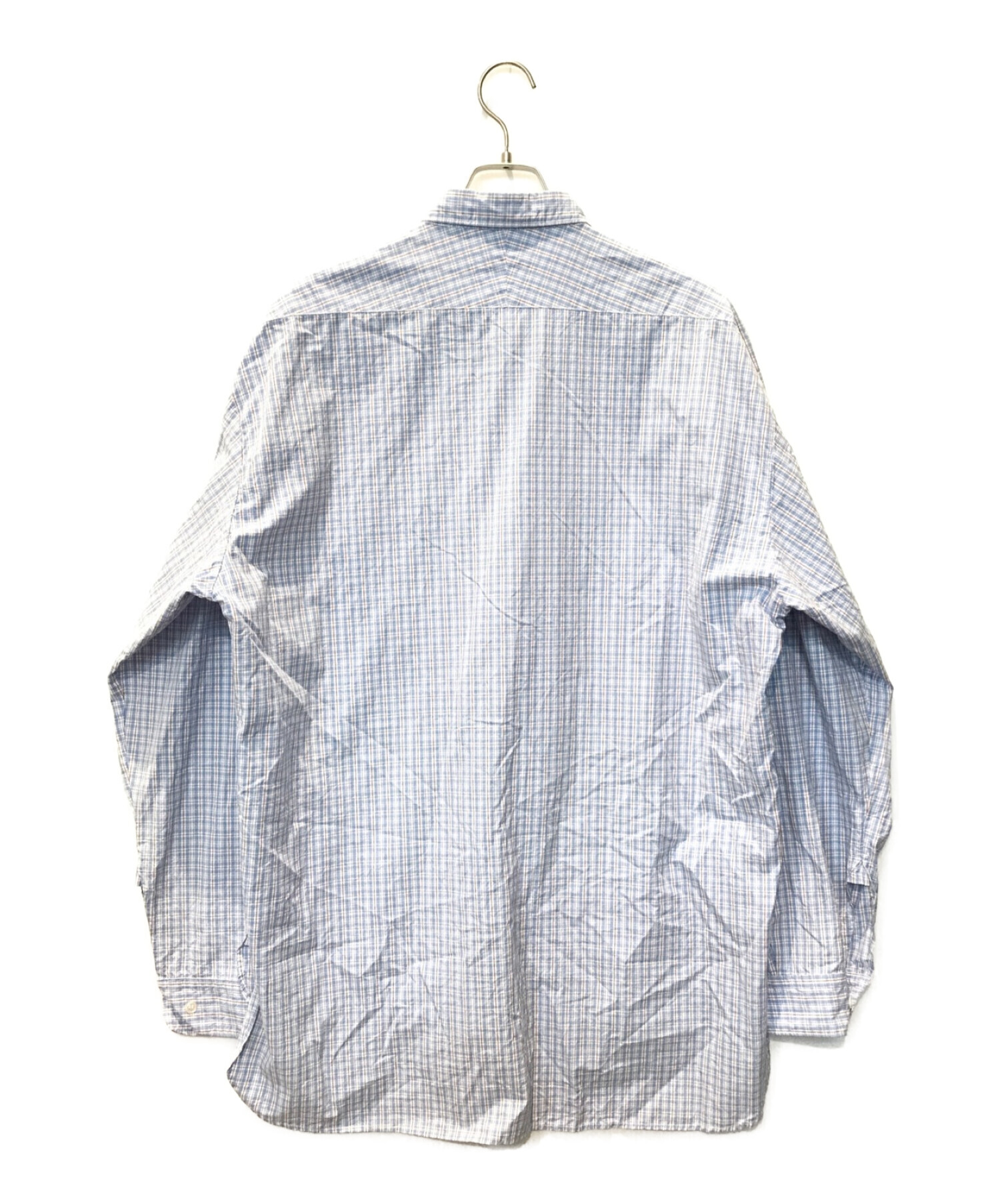 NEON SIGN (ネオンサイン) チェックBDシャツ ブルー サイズ:46