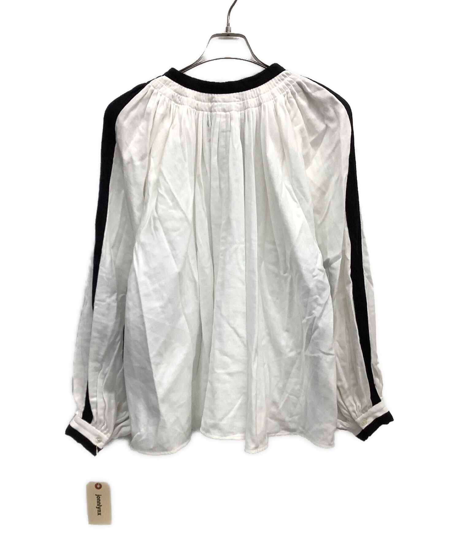 jonnlynx (ジョンリンクス) gauze tuck shirts ホワイト サイズ:M 未使用品