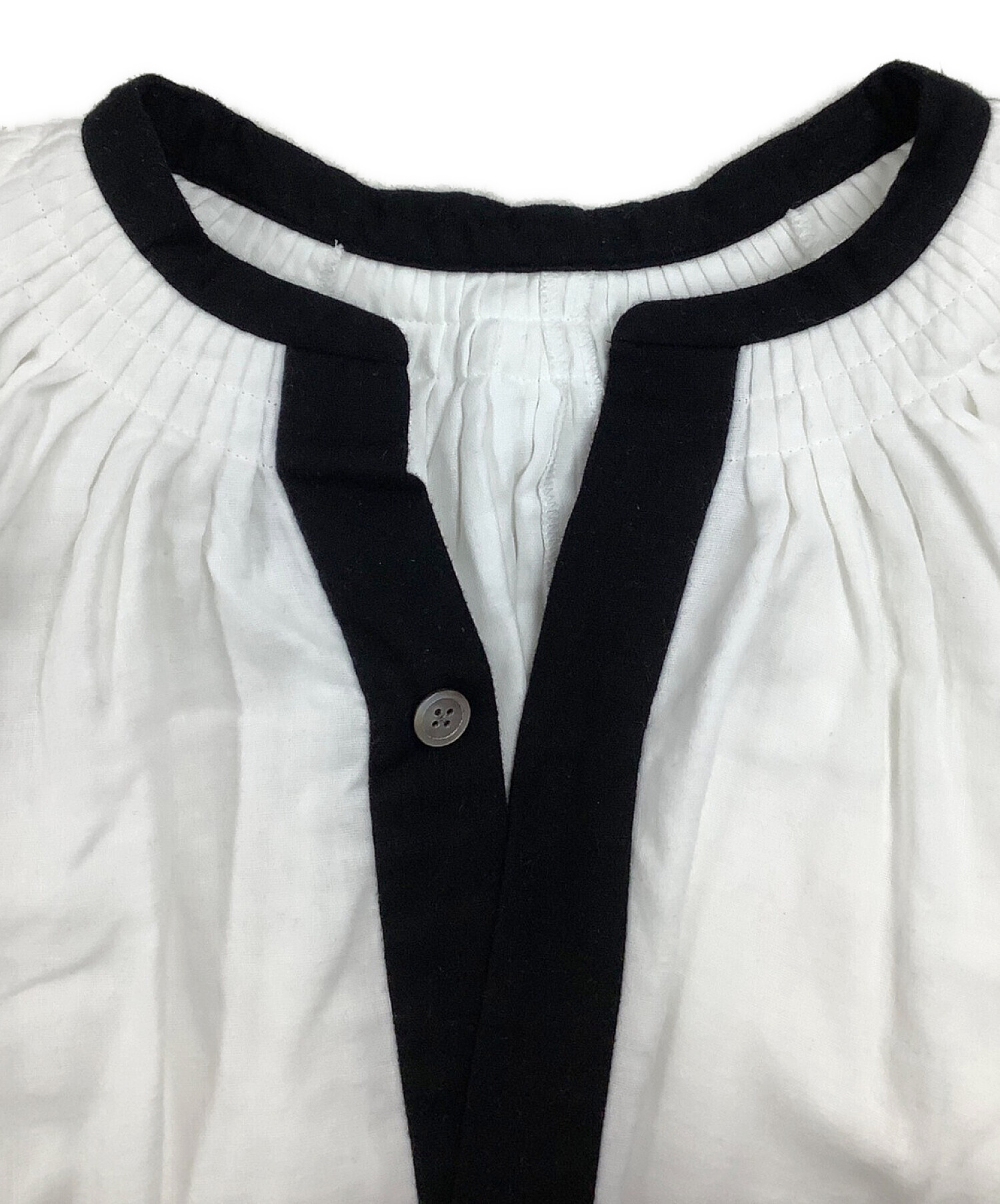 jonnlynx (ジョンリンクス) gauze tuck shirts ホワイト サイズ:M 未使用品