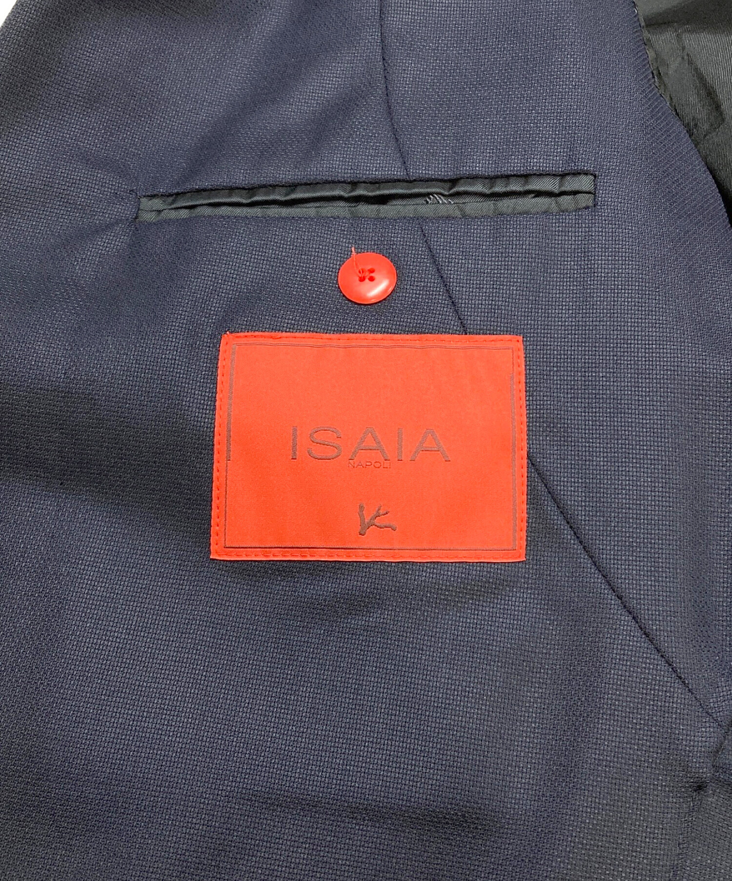 ISAIA (イザイア) 3Bテーラードジャケット ネイビー サイズ:50