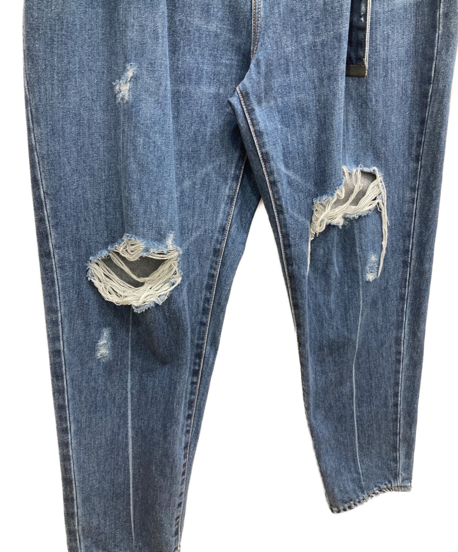 doublet (ダブレット) DAMAGED SILK DENIM PANTS デニムパンツ 21SS05PT146 インディゴ サイズ:S