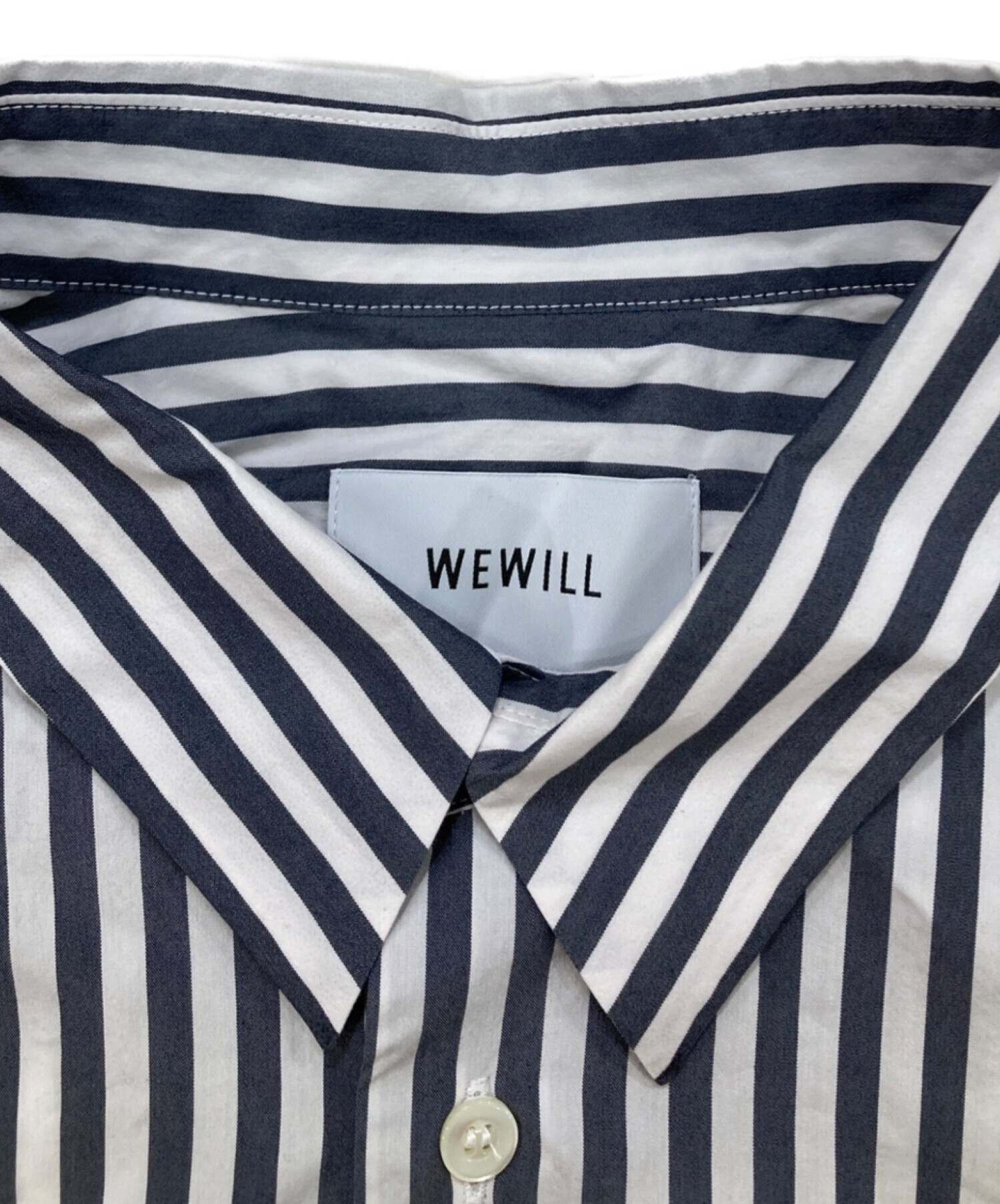 中古・古着通販】WEWILL (ウィーウィル) DT SHIRT ネイビー×ホワイト サイズ:L｜ブランド・古着通販 トレファク公式【TREFAC  FASHION】スマホサイト