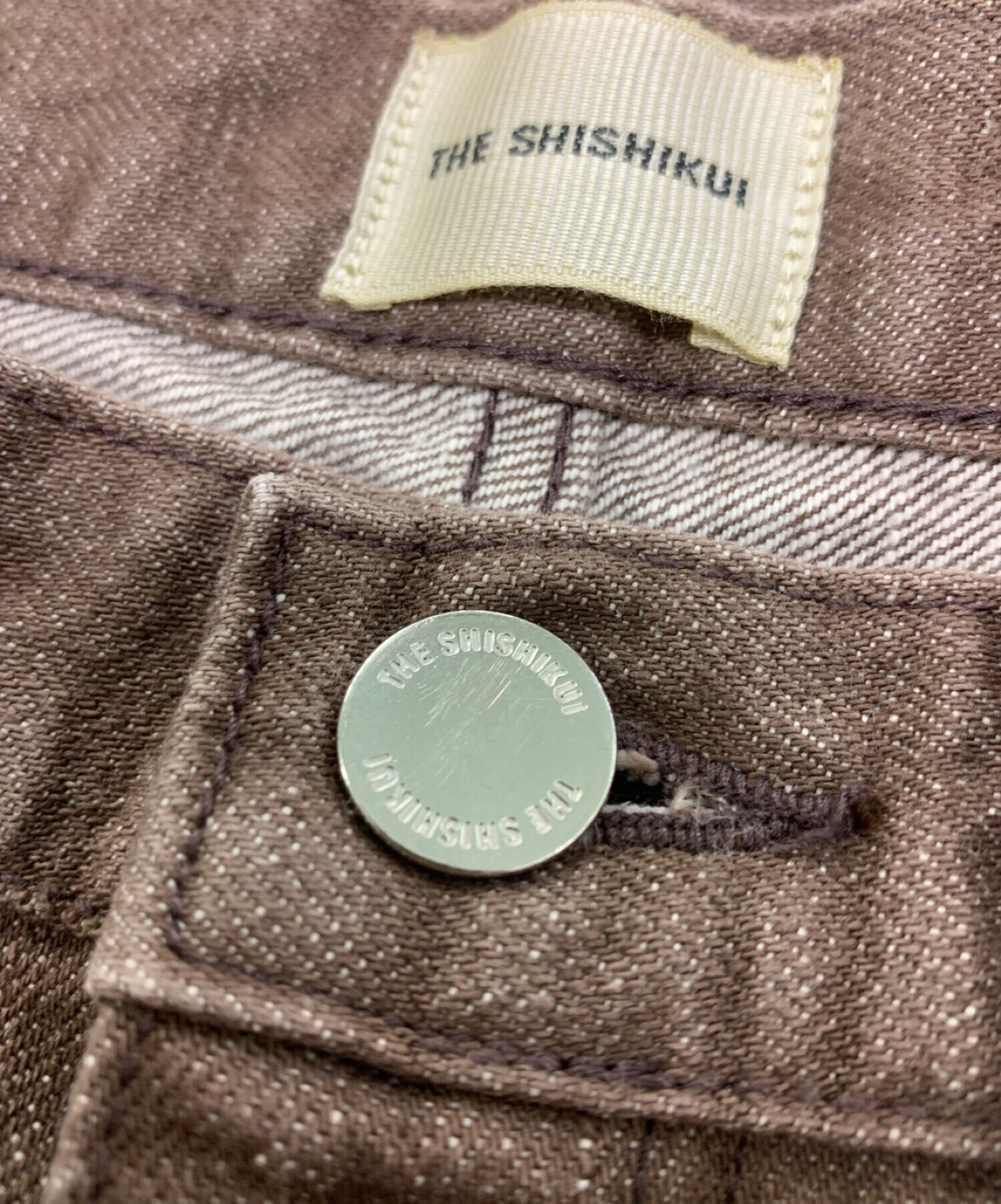 中古・古着通販】THE SHISHIKUI (ザ シシクイ) BASIC JEANS ブラウン