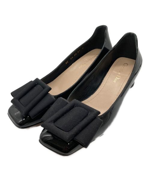 中古・古着通販】Christian Dior (クリスチャン ディオール) IDYLLE BALLERINE PUMPS ブラック  サイズ:37｜ブランド・古着通販 トレファク公式【TREFAC FASHION】スマホサイト