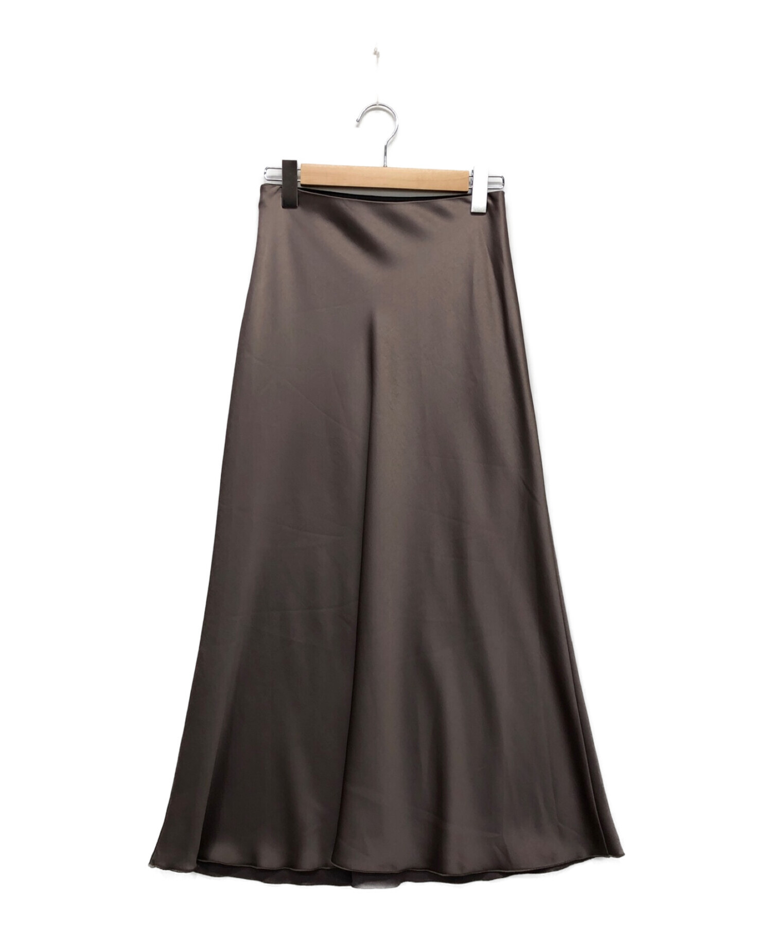 GALLARDA GALANTE (ガリャルダガランテ) サテンマーメイドスカート ブラウン サイズ:1