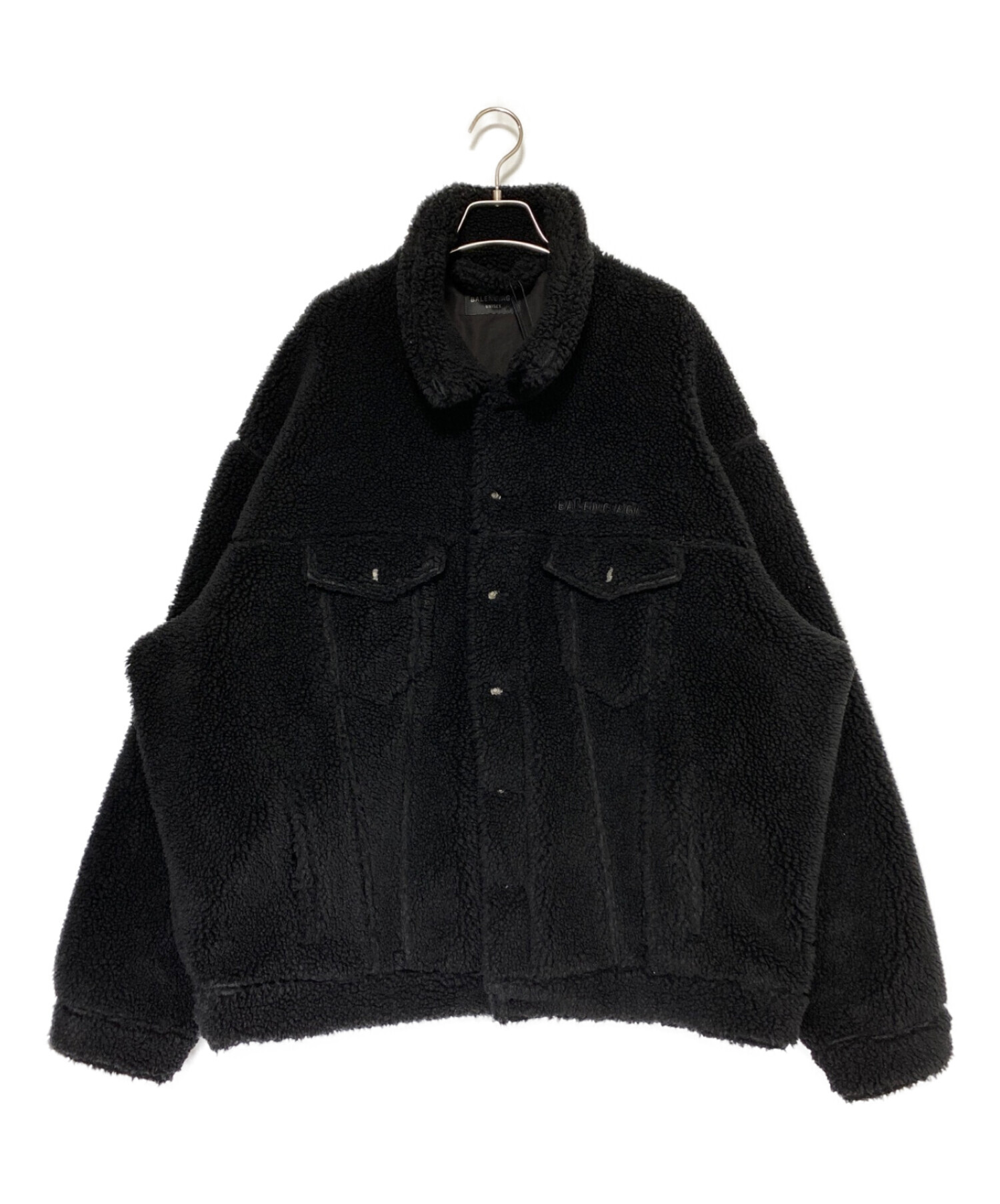 中古・古着通販】BALENCIAGA (バレンシアガ) Oversized Fleece Jacket ブラック サイズ:1｜ブランド・古着通販  トレファク公式【TREFAC FASHION】スマホサイト