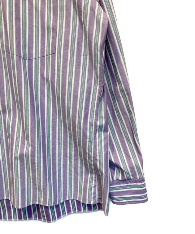 AURALEE (オーラリー) WASHED FINX TWILL STRIPE SHIRTS パープル サイズ:4