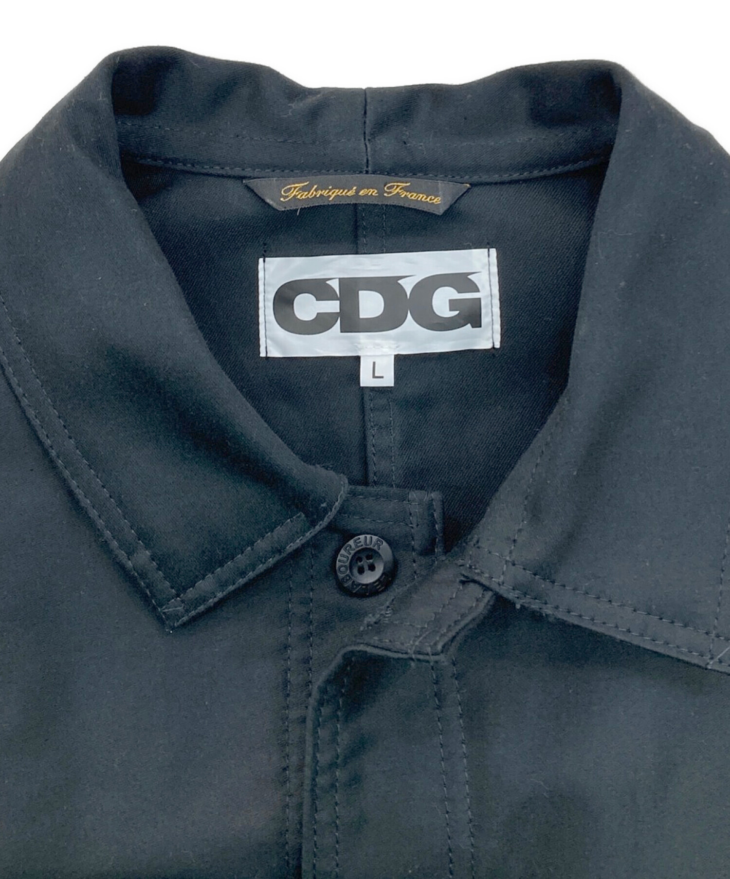 超美品 CDG × LE LABOUREUR ワークシャツジャケット Sサイズ