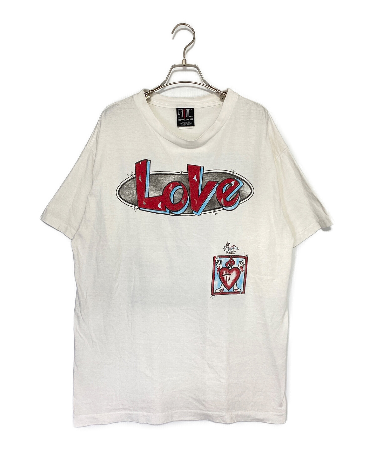 SAINT MICHAEL (セントマイケル) LOVE TEE ホワイト サイズ:L