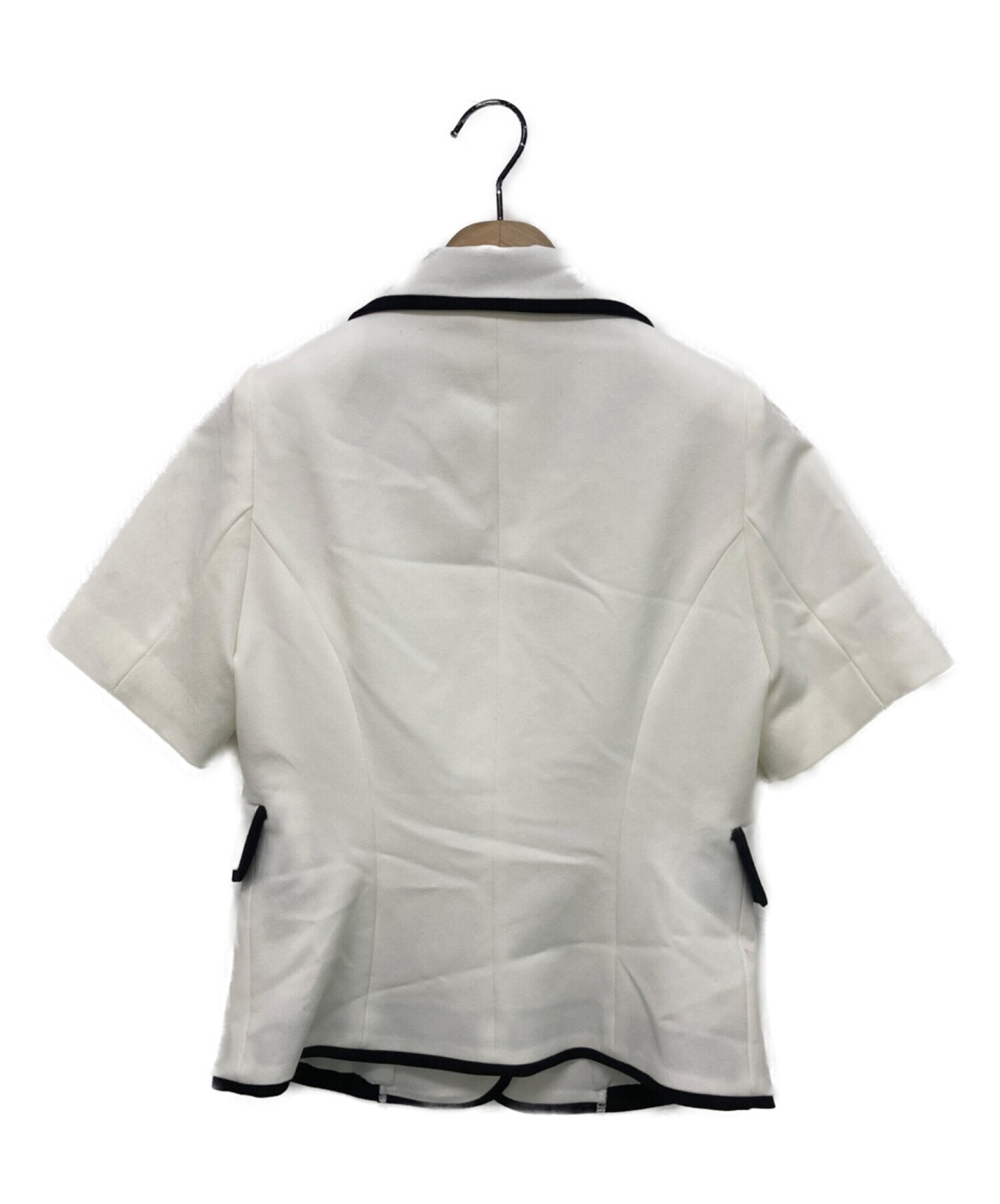 HER LIP TO (ハーリップトゥ) bicolor short sleeve blazer ホワイト サイズ:S