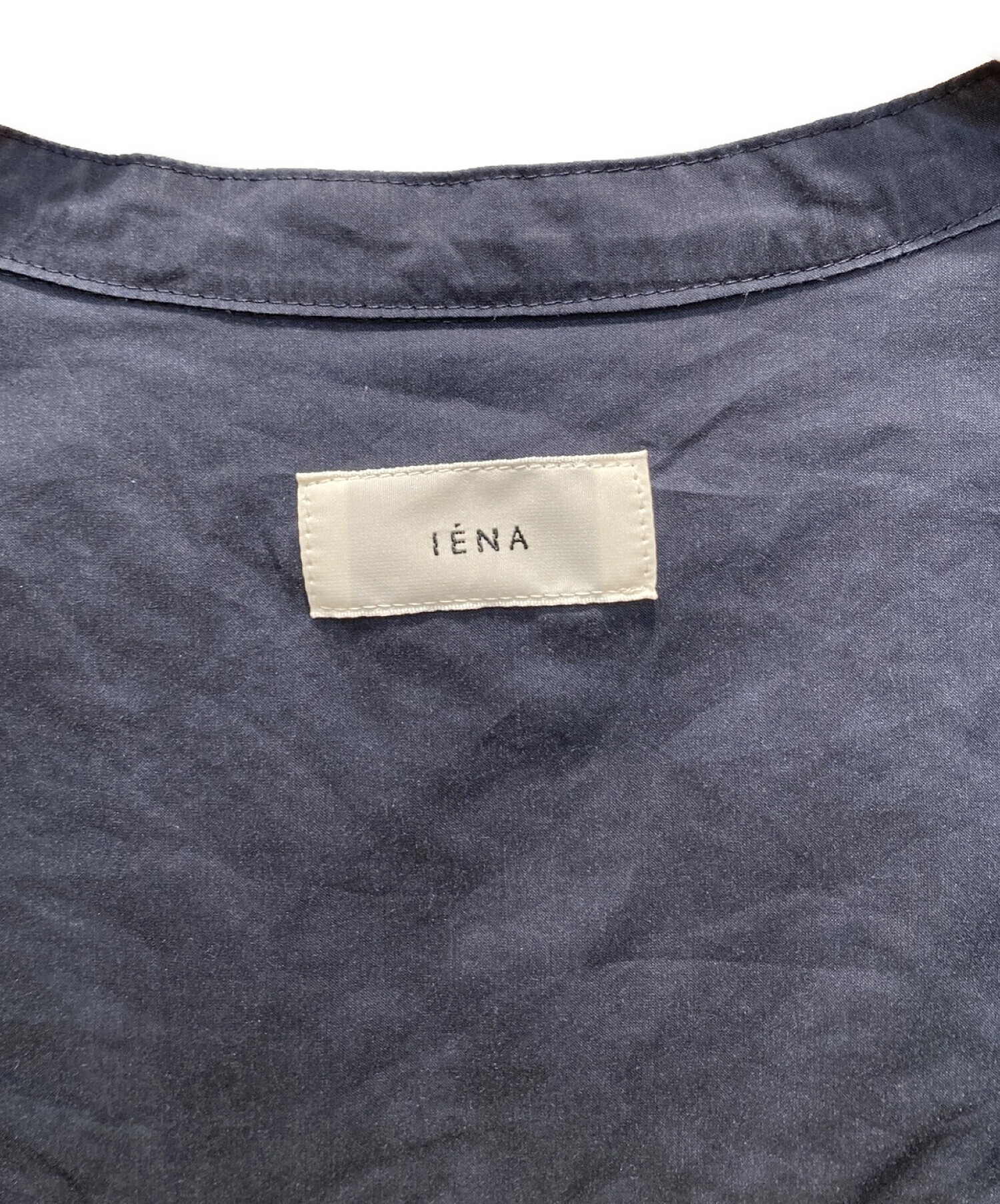 IENA (イエナ) C/Siショートスリーブシャツワンピース ネイビー サイズ:36