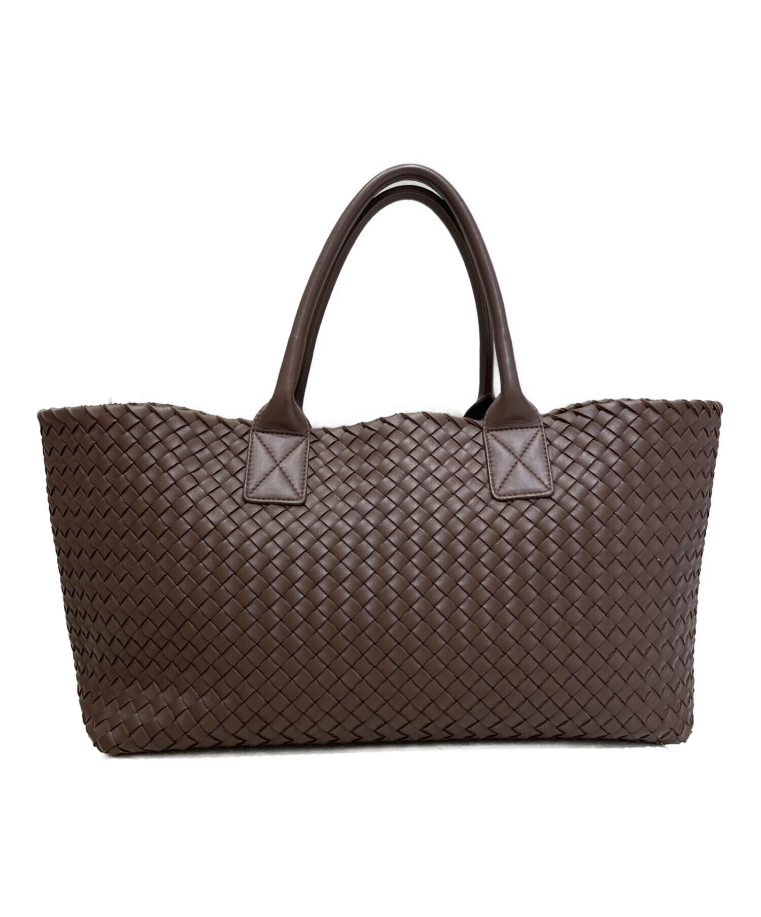 中古・古着通販】BOTTEGA VENETA (ボッテガベネタ) イントレチャートトートバッグ ブラウン｜ブランド・古着通販  トレファク公式【TREFAC FASHION】スマホサイト