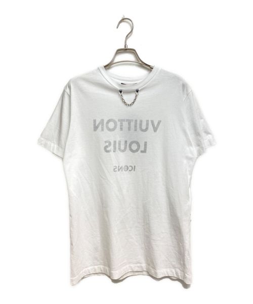 Louis Vuitton プリントTシャツ　チェーン　ロゴ　反転　ホワイト数回着用