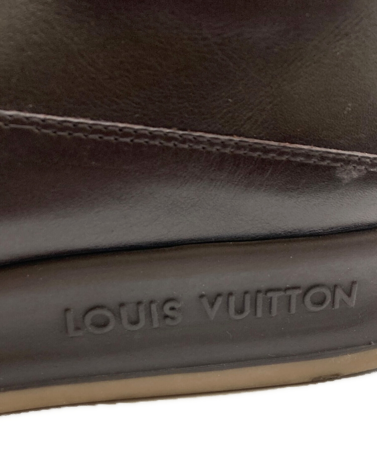 中古・古着通販】LOUIS VUITTON (ルイ ヴィトン) レザースニーカー ダークブラウン サイズ:7 1/2｜ブランド・古着通販  トレファク公式【TREFAC FASHION】スマホサイト