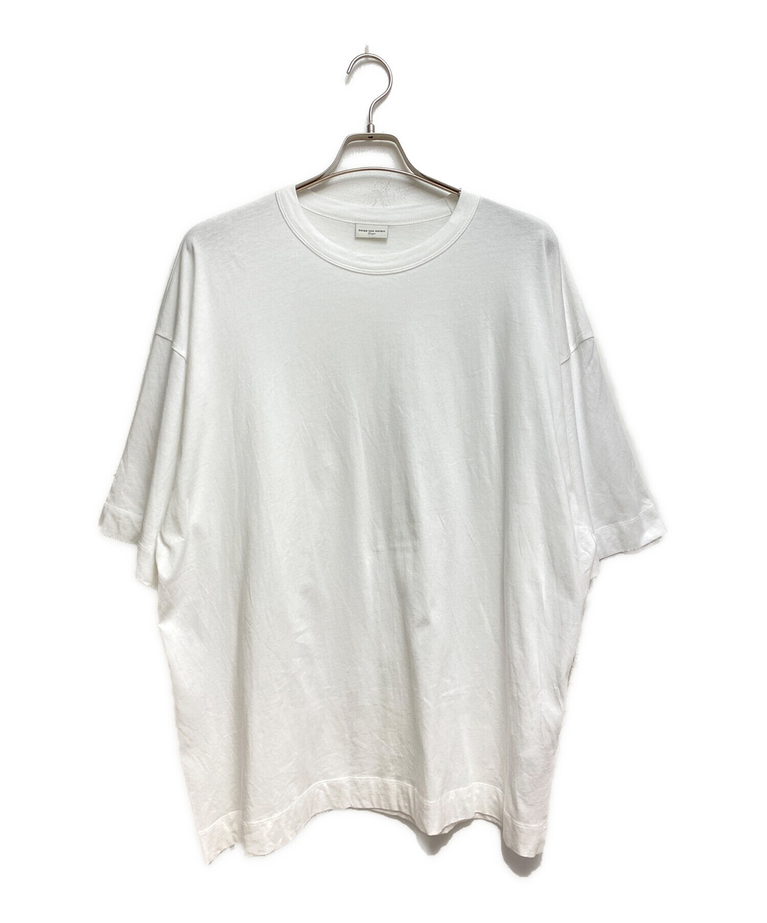 DRIES VAN NOTEN (ドリスヴァンノッテン) オーバーサイズTシャツ ホワイト サイズ:L