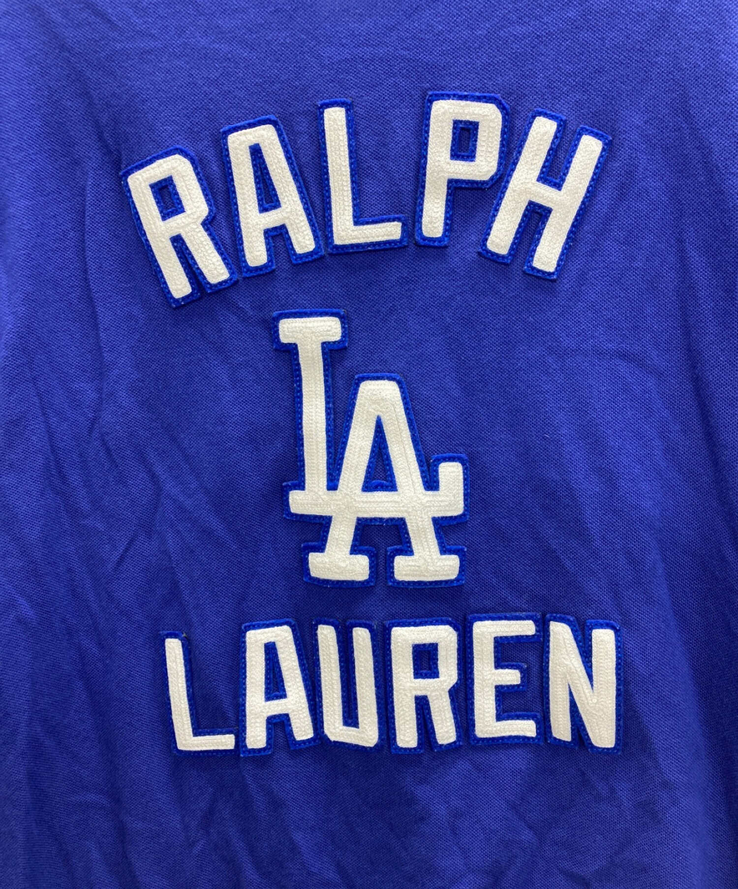 中古・古着通販】POLO RALPH LAUREN (ポロ・ラルフローレン) MLB (エムエルビー) ポロシャツ ブルー サイズ:SIZE L｜ブランド・古着通販  トレファク公式【TREFAC FASHION】スマホサイト