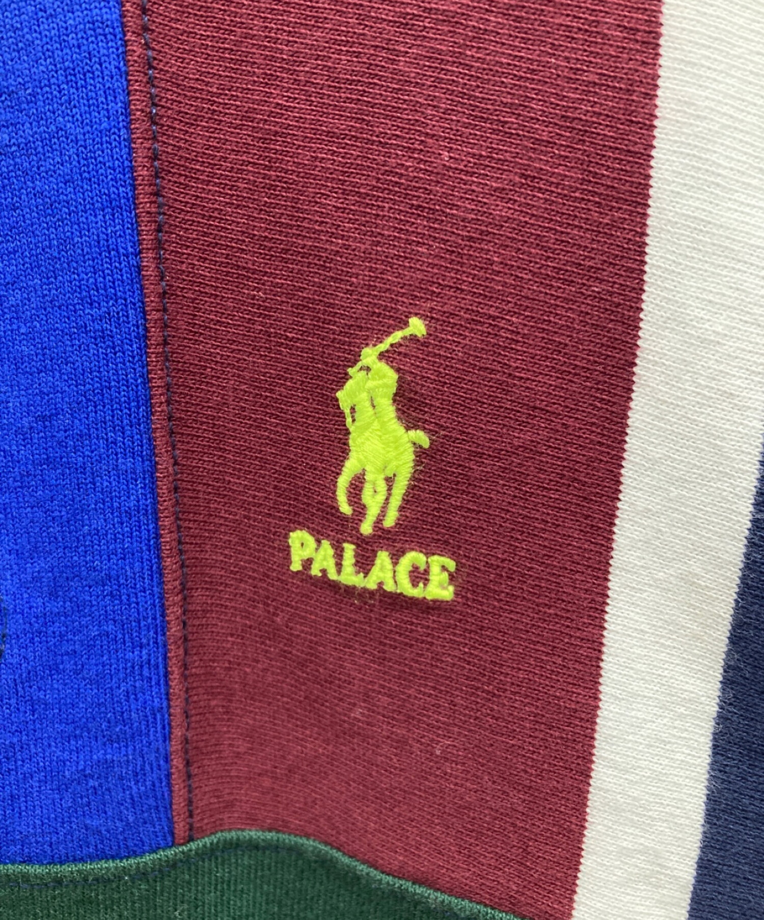 POLO RALPH LAUREN (ポロ・ラルフローレン) PALACE (パレス) Pieced Rugby ラガーシャツ マルチカラー サイズ:M