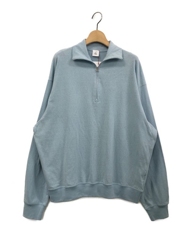 中古・古着通販】6(ROKU) BEAUTY&YOUTH (ロク ビューティーアンドユース) Americana (アメリカーナ) COTTON  HALF ZIP LONG SLEEVE T-SHIRT ライトブルー サイズ:-｜ブランド・古着通販 トレファク公式【TREFAC  FASHION】スマホサイト