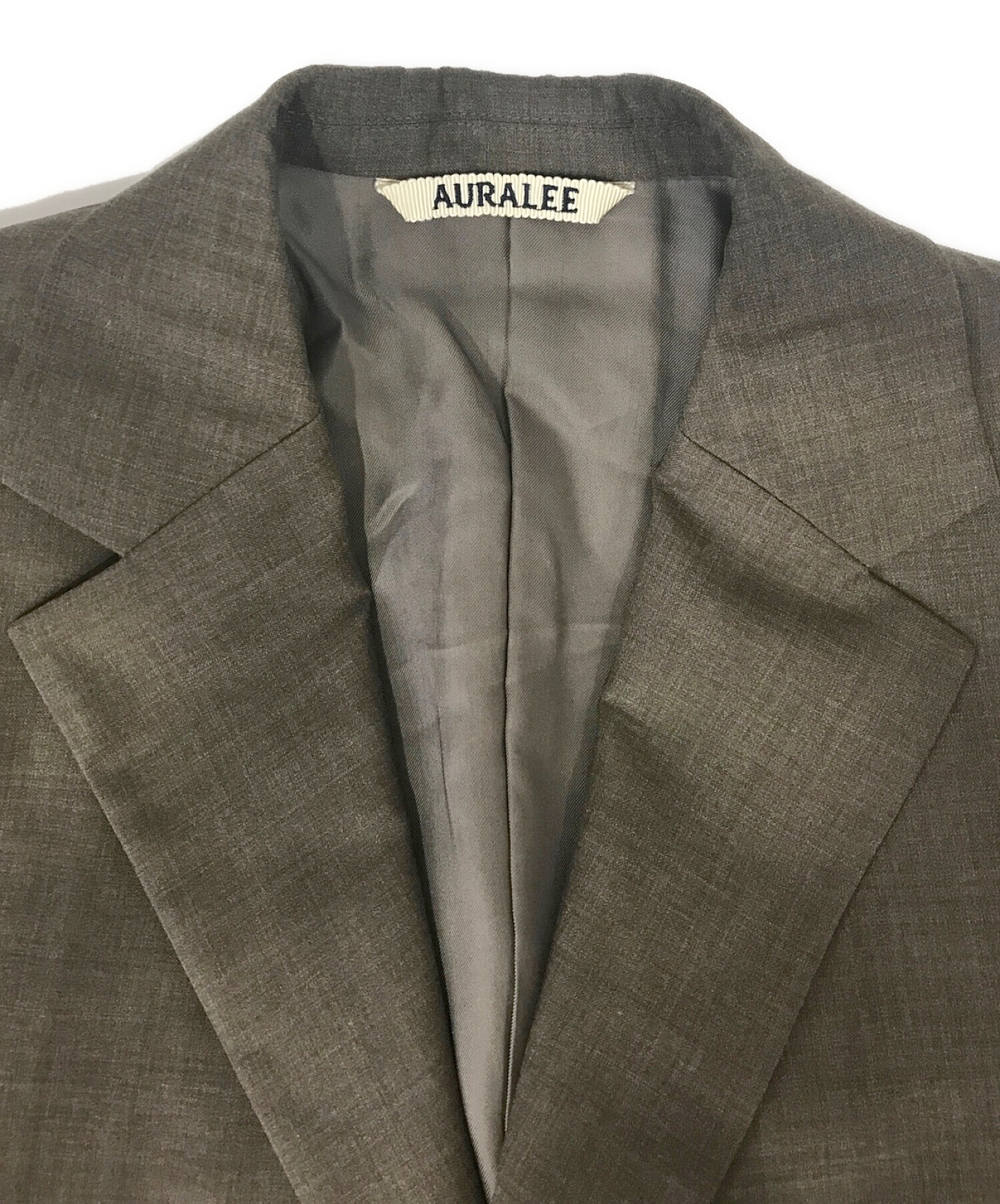 中古・古着通販】AURALEE (オーラリー) TROPICAL WOOL JACKET ブラウン