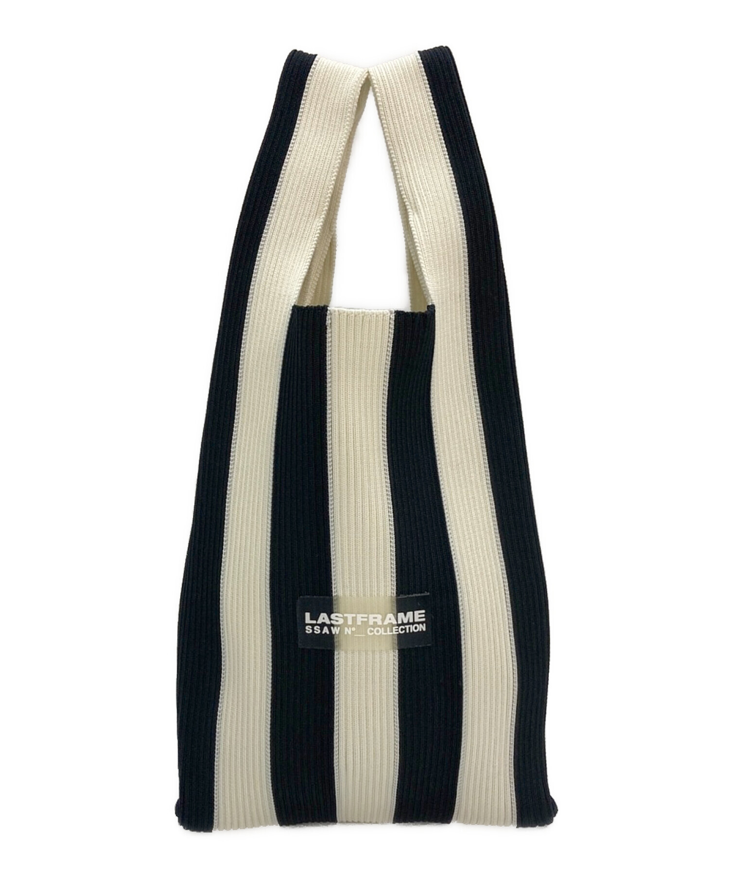 LASTFRAME (ラストフレーム) STRIPE MARKET BAG ブラック サイズ:-