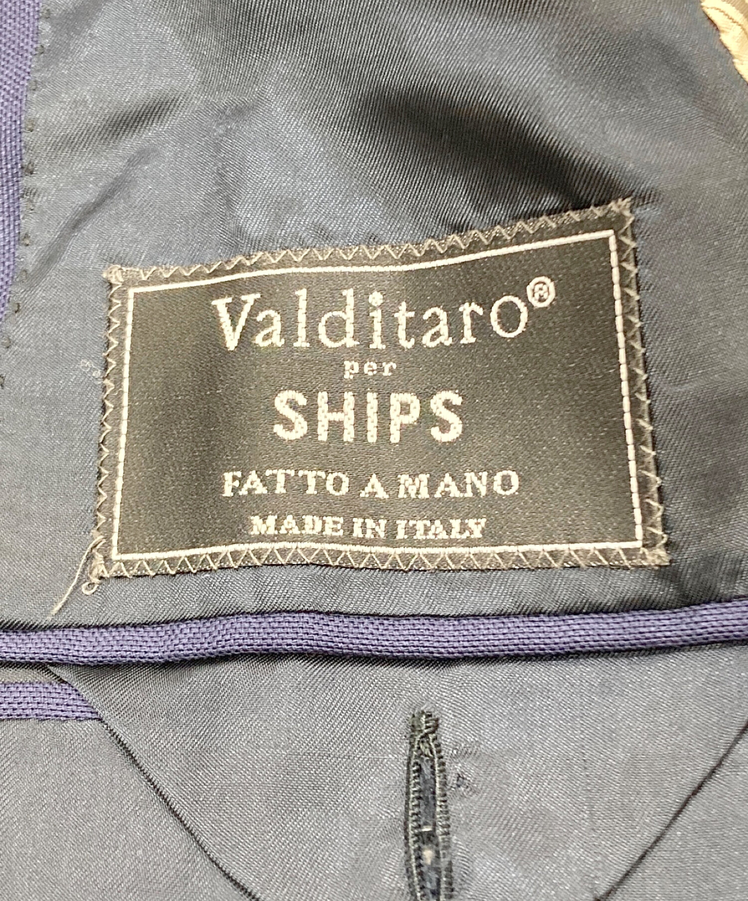Valditaro (ヴァルディターロ) 3Bジャケット ネイビー サイズ:46