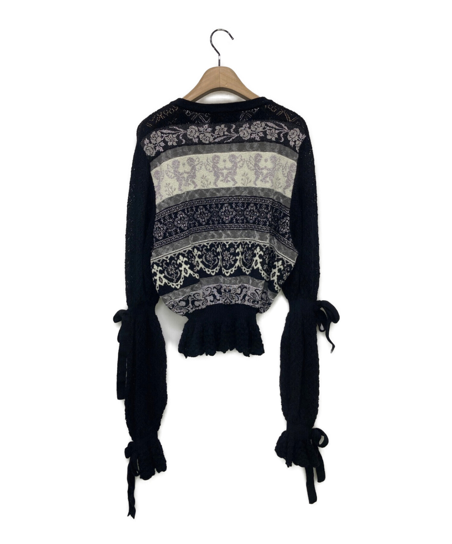 rurumu: 21AW boa sleeve knit cardigan - カーディガン/ボレロ