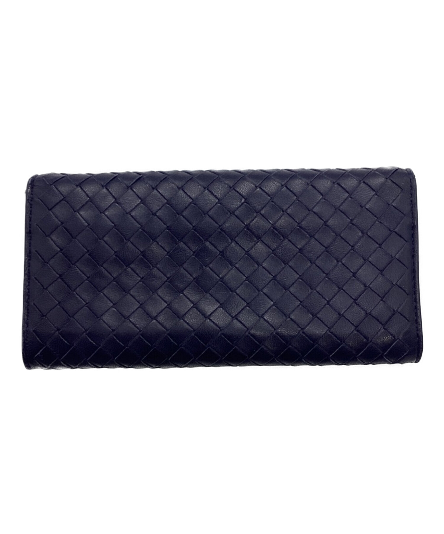 中古・古着通販】BOTTEGA VENETA (ボッテガベネタ) 長財布 ネイビー ...