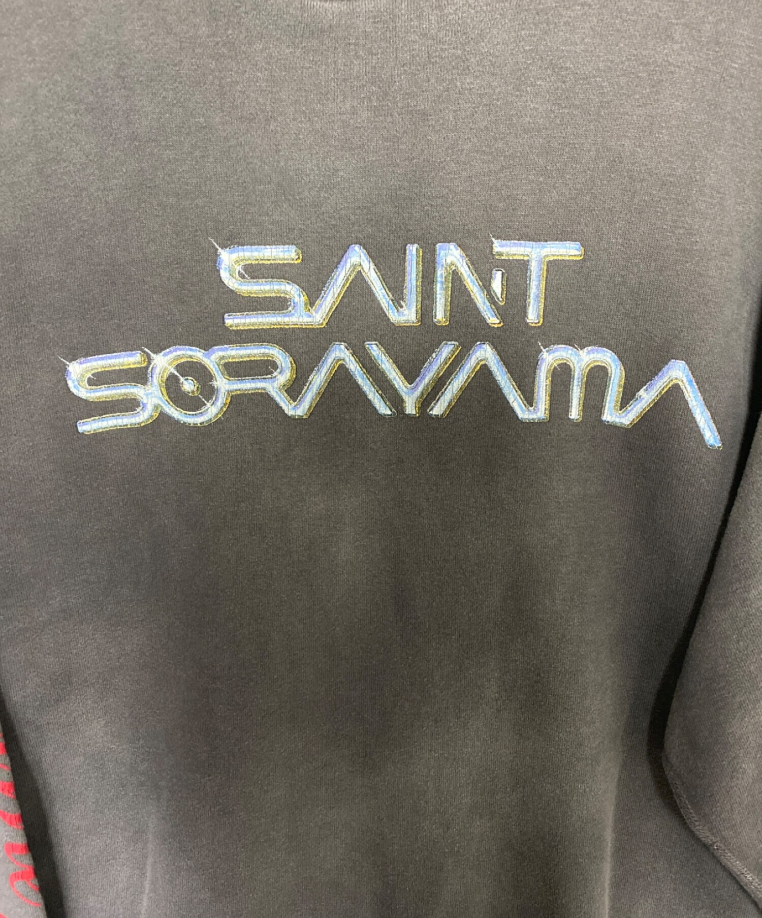 SAINT MICHAEL (セントマイケル) SORAYAMA (ソラヤマ) SWEAT SHIRT ブラック サイズ:SIZE L