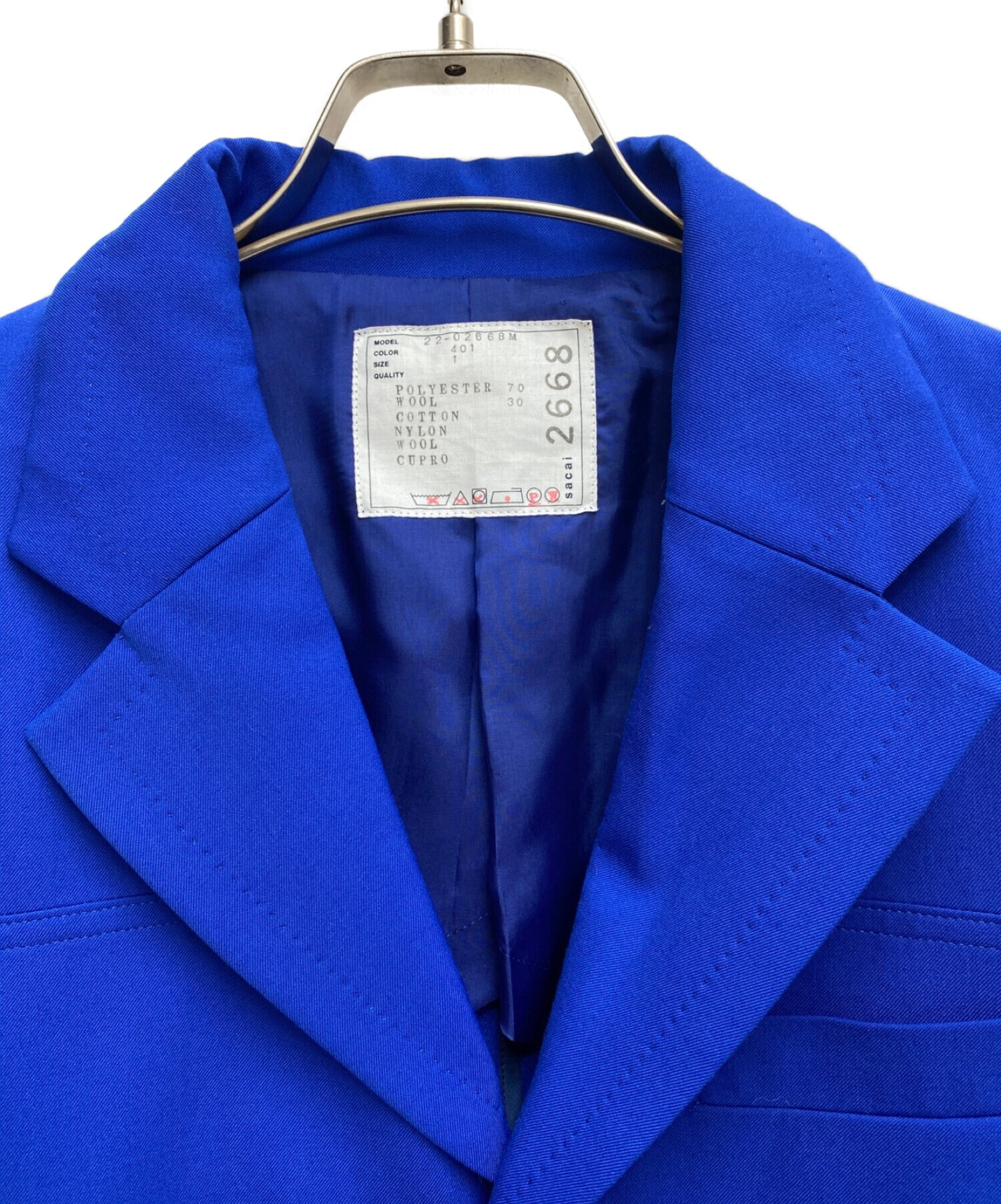 送料無料・早い者勝ち！ sacai サカイ Suiting Jacket サイズ1 21SS