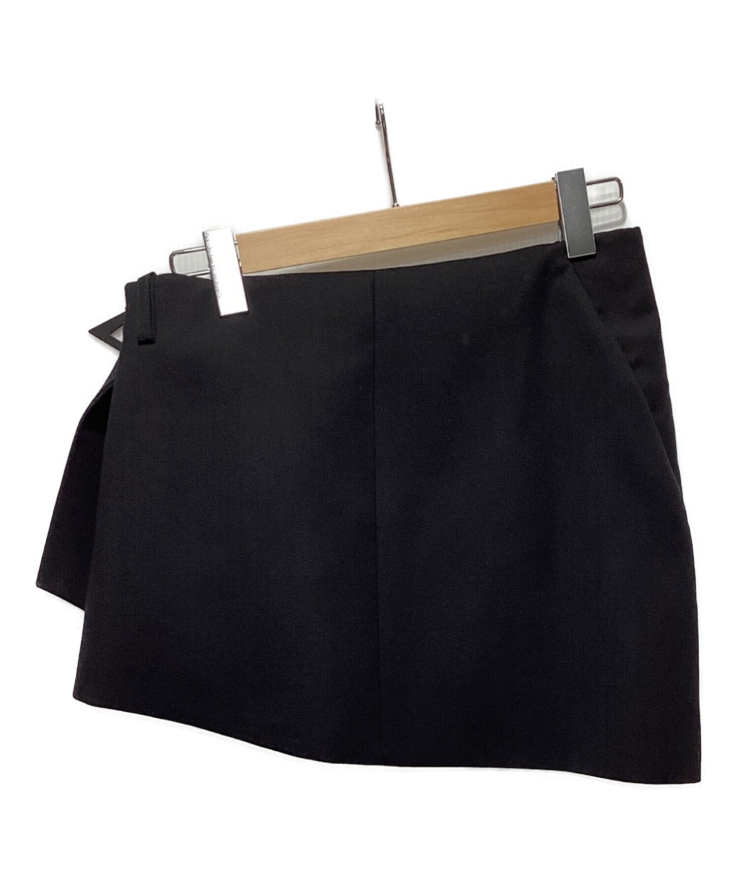 H&M (エイチアンドエム) MUGLER (ミュグレー) ミニスカート ブラック サイズ:38