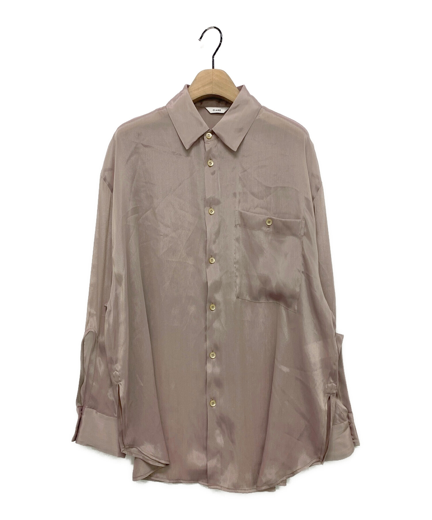 中古・古着通販】CLANE (クラネ) CHAMBRAY LOOSE SHIRT ベージュ