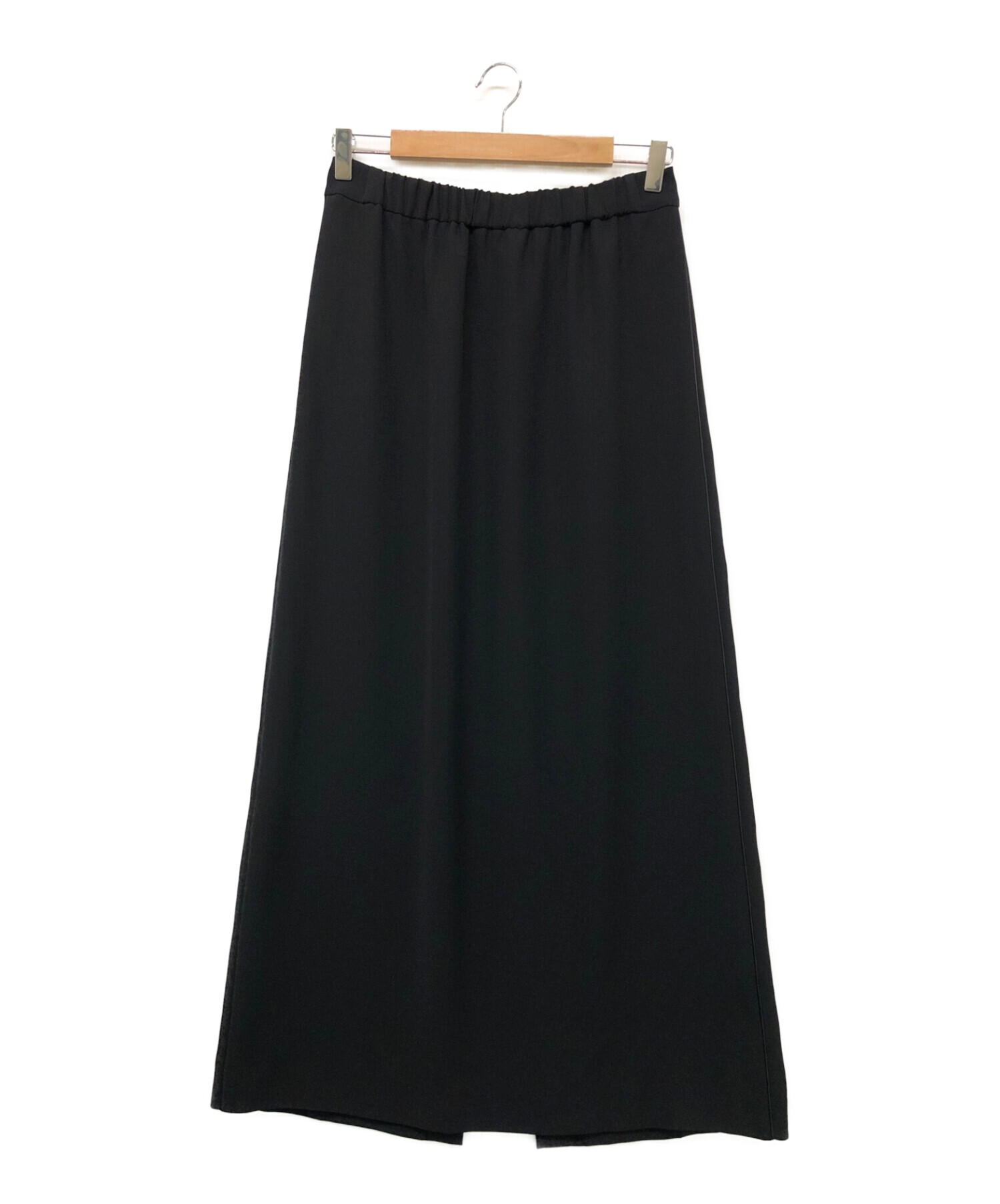 L'Appartement (アパルトモン) Satin Gather Long Skirt ブラック サイズ:38