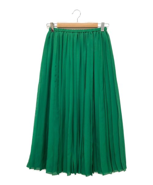 BLAMINK (ブラミンク) P SI PLEAT / シルクプリーツスカート グリーン サイズ:36