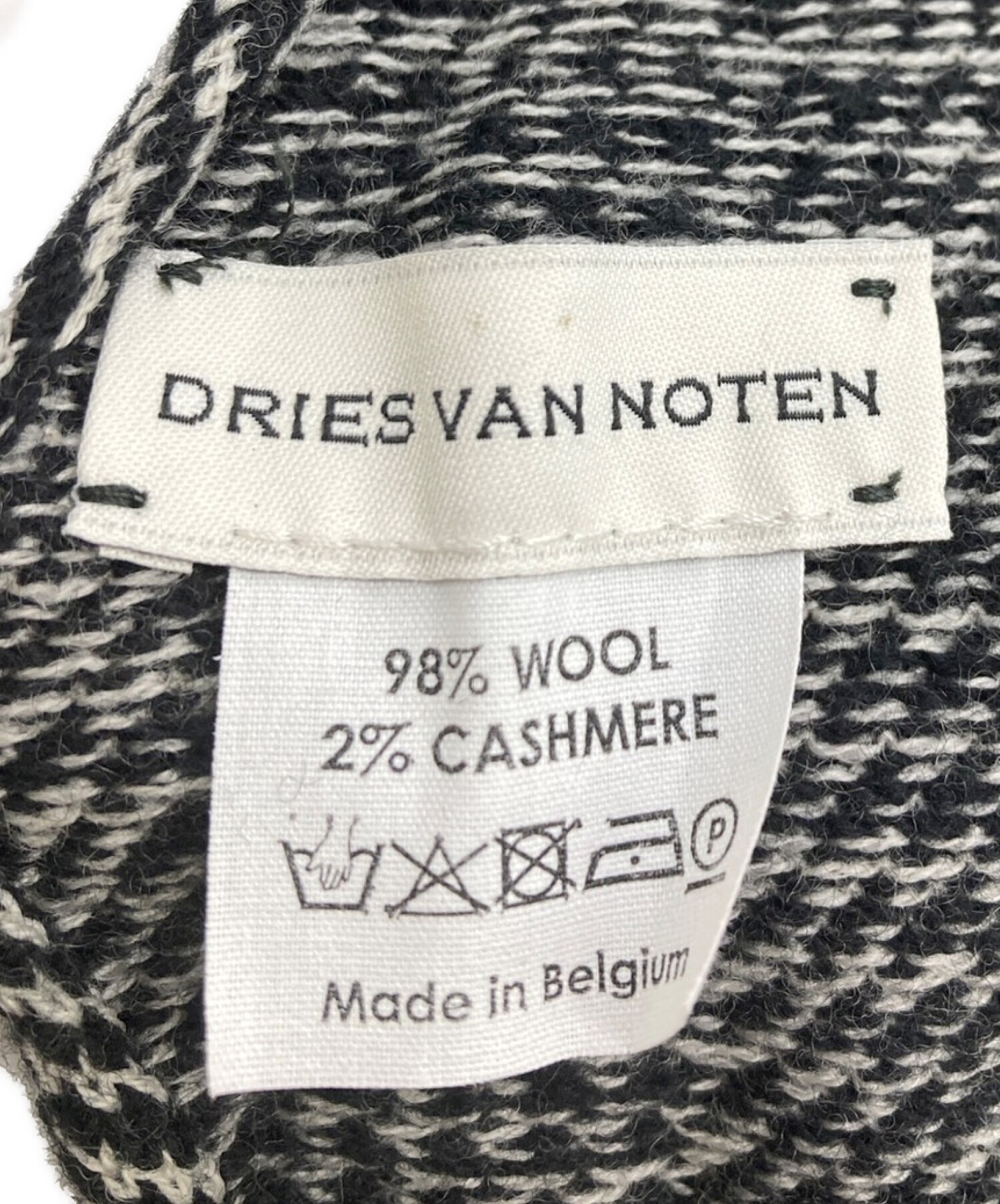 中古・古着通販】DRIES VAN NOTEN (ドリスヴァンノッテン) マフラー ブラック｜ブランド・古着通販 トレファク公式【TREFAC  FASHION】スマホサイト