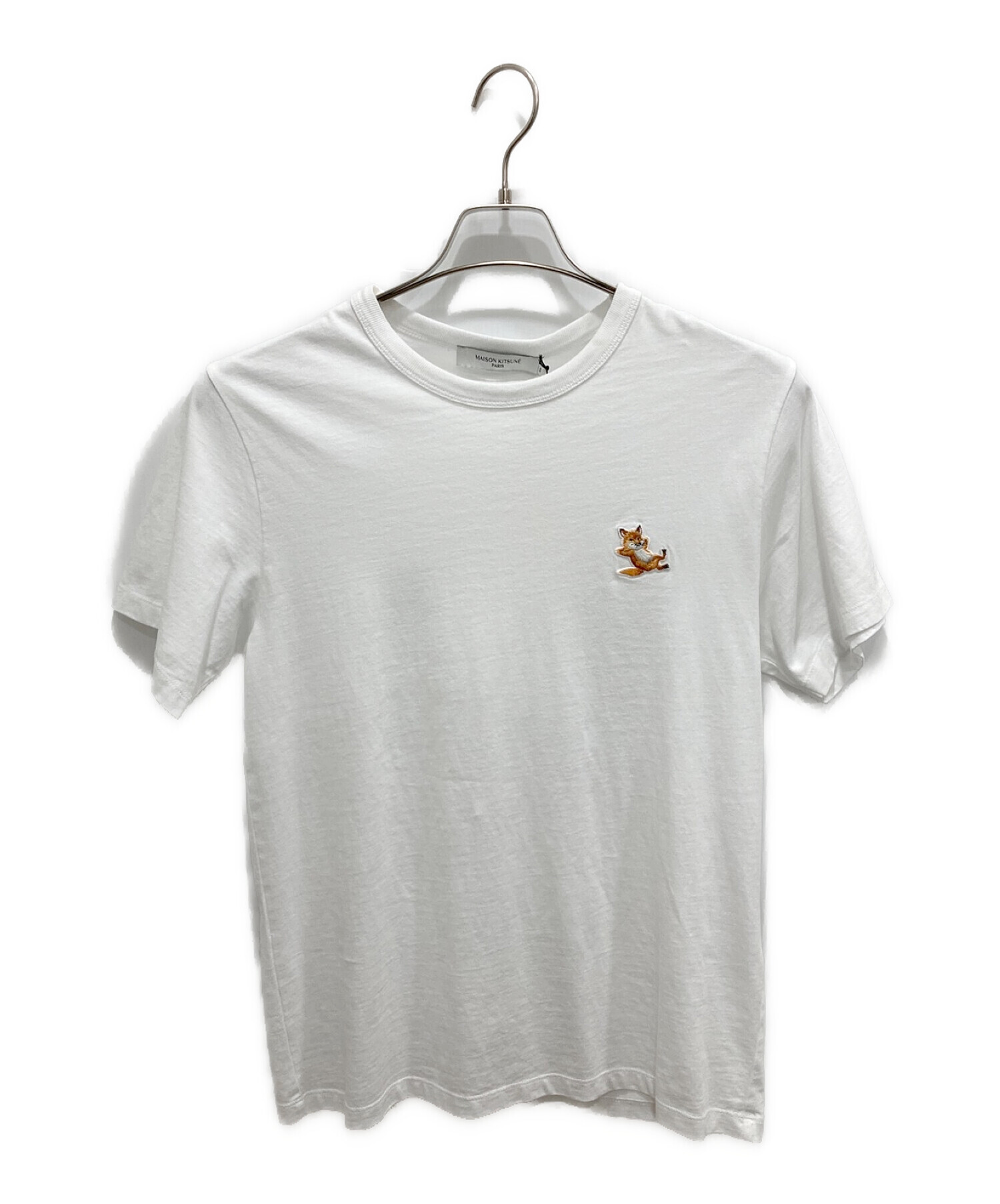 maison kitsune (メゾンキツネ) チラックスフォックスパッチクラシックTシャツ ホワイト サイズ:XS 未使用品