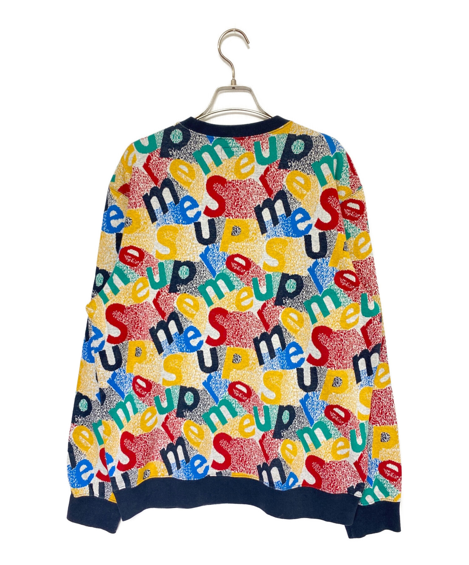 supreme 19aw scatter text crewneck Msize