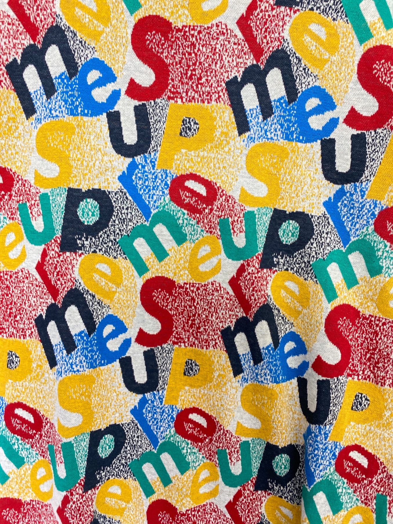 SUPREME (シュプリーム) Scatter Text Crewneck マルチカラー サイズ:L