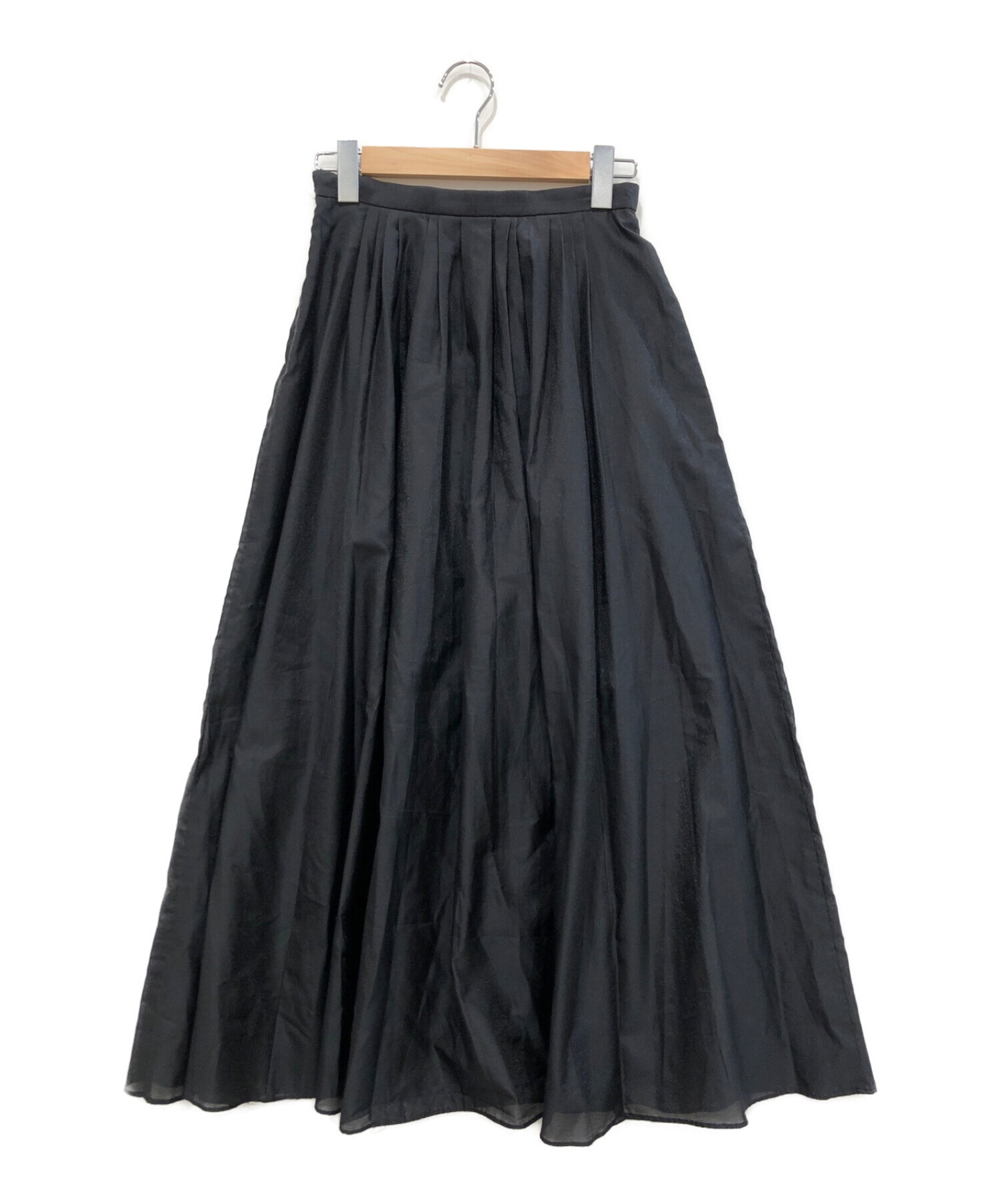 Noble (ノーブル) シアータフタマキシスカート ブラック サイズ:36