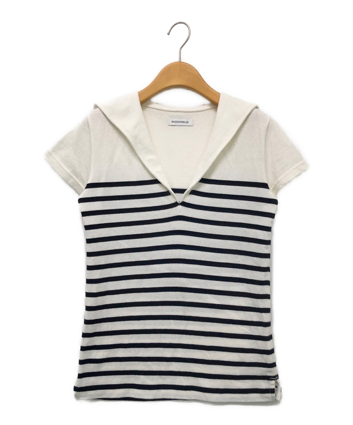 MADISON BLUE (マディソンブルー) SAILOR BORDER TEE ホワイト×ブラック サイズ:01(S)